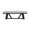 Transcend - Dining Bench - Charcoal / Light Gray