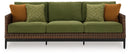 Horizon Hall - Sofa With Cushion - Brown / Green