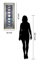 Moon Chart I By Naomi Mccavitt - Framed Print Wall Art - Blue