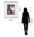 Telephone By Emily Navas - Mirror Framed Print Wall Art - Black