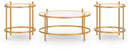 Pearlox - Occasional Table Set (Set of 3) - Gold