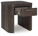 Neo - Square End Table - Rich Brown