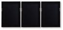 Jossletts - Wall Art Set (Set of 3) - Orange / Black / Ivory