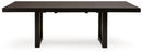 Neymorton - Rectangular Dining Room Butterfly Extension Table - Dark Grayish Brown
