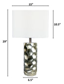 Table Lamp - Metallic And White