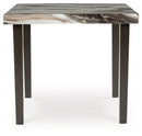 Jeshina - Square Dining Room Counter Table - Dark Brown / Beige