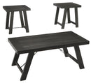 Noorbrook - Occasional Table Set (Set of 3) - Black / Pewter