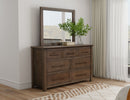 Novus Lodge - Mirror - Walnut Brown