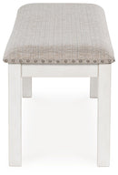 Robbinsdale - Large Upholstered Dining Room Bench - Antique White