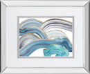 Cloudy Day I By Melissa Wang, Mirrored Frame - Light Blue