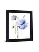Azure Blossom Dance - 28" x 34" Framed Wall Art