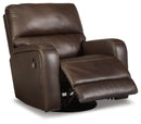Emberla - Swivel Glider Recliner - Coffee