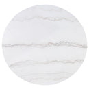 Varley - Genuine Marble Table - White & Charcoal