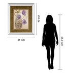 Purple Sophistication I By Nan - Mirror Framed Print Wall Art - Purple