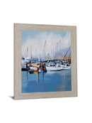 Harbor Reflections - 28" x 34" Framed Wall Art