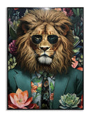 Floral King Swagger - 40" x 30" Framed Wall Art