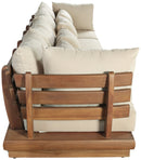 Mirella - 4 Piece Water Resistant Fabric Outdoor Patio Modular Sectional