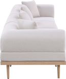 Laguna - 4 Piece Resilient Water Resistant Fabric 142" Upholstered Outdoor Patio Modular Sofa