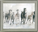 Galloping Mist - 28" x 34" Framed Wall Art