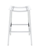 Zena - Backless Bar Stool (Set of 2) - Clear