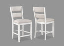 Wendy - Counter Height Chair (Set of 2) - White / Beige
