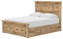 Makidern - Panel Storage Bed With 2 Under Bed Storage Units - Austin's Furniture Depot (Austin,TX)