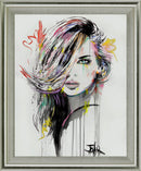 Chromatic Muse - 28" x 34" Framed Wall Art