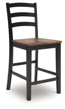 Wildenauer - Barstool (Set of 2) - Brown / Black