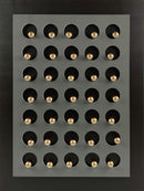 Golden Sphere Matrix - 36" x 48" Framed Wall Art