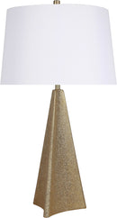 "Golden Apex" Ceramic Table Lamp (Set of 2) - Electroplated Gold