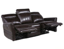 Steve Silver Coachella Leather Dual Power Reclining Sofa in Brown