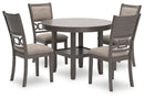Wrenning - Dining Room Table Set (Set of 5) - Gray