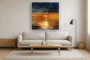 Tempered Glass With Foil - New Moon Horizon - Orange