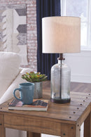 Bandile - Glass Table Lamp  - Clear / Bronze Finish