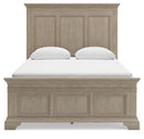 Vallardia - Queen Panel Bed - Light Grayish Brown