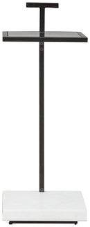 Mannill - Accent Table - Black / White