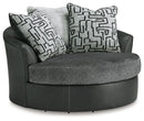 Brixley Pier - Oversized Swivel Accent Chair - Graphite