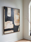 Feyville - Wall Art - Black / Brown / Cream - Austin's Furniture Depot (Austin,TX)