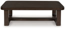 Breckington - Rectangular Cocktail Table - Dark Brown