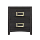 Tobias - 2-Drawer Nightstand With USB - Black