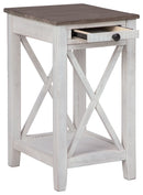 Adalane - Accent Table - White / Gray