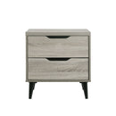 Ernesto - 2-Drawer Nightstand (3A Packing) - Gray