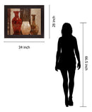 Umber Trio Harmony - 28" x 34" Framed Wall Art