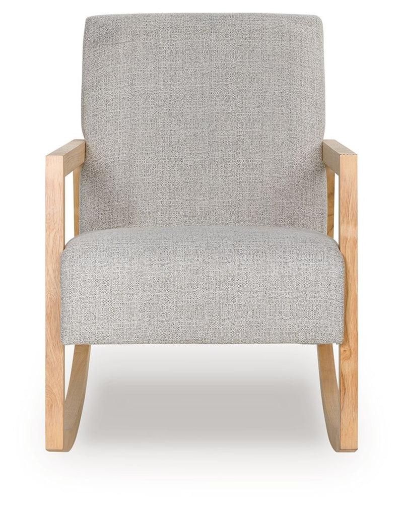 Wychworth - Gray / Natural - Accent Chair