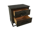 Teak - Nightstand - Oil Black