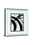 Spontaneous I By Farida Zaman Mirrored Frame - Black