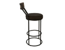 Xel-Ha - 30" Upholstered Barstool - Dark Chocolate