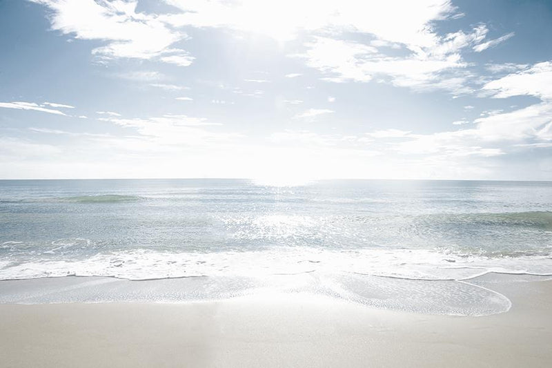 Sandy Beach By Danita Delimont (Framed) - Blue