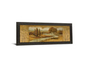 River Scene I - Framed Print Wall Art - Dark Brown