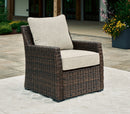 Brook Ranch - Lounge Chair With Cushion - Brown